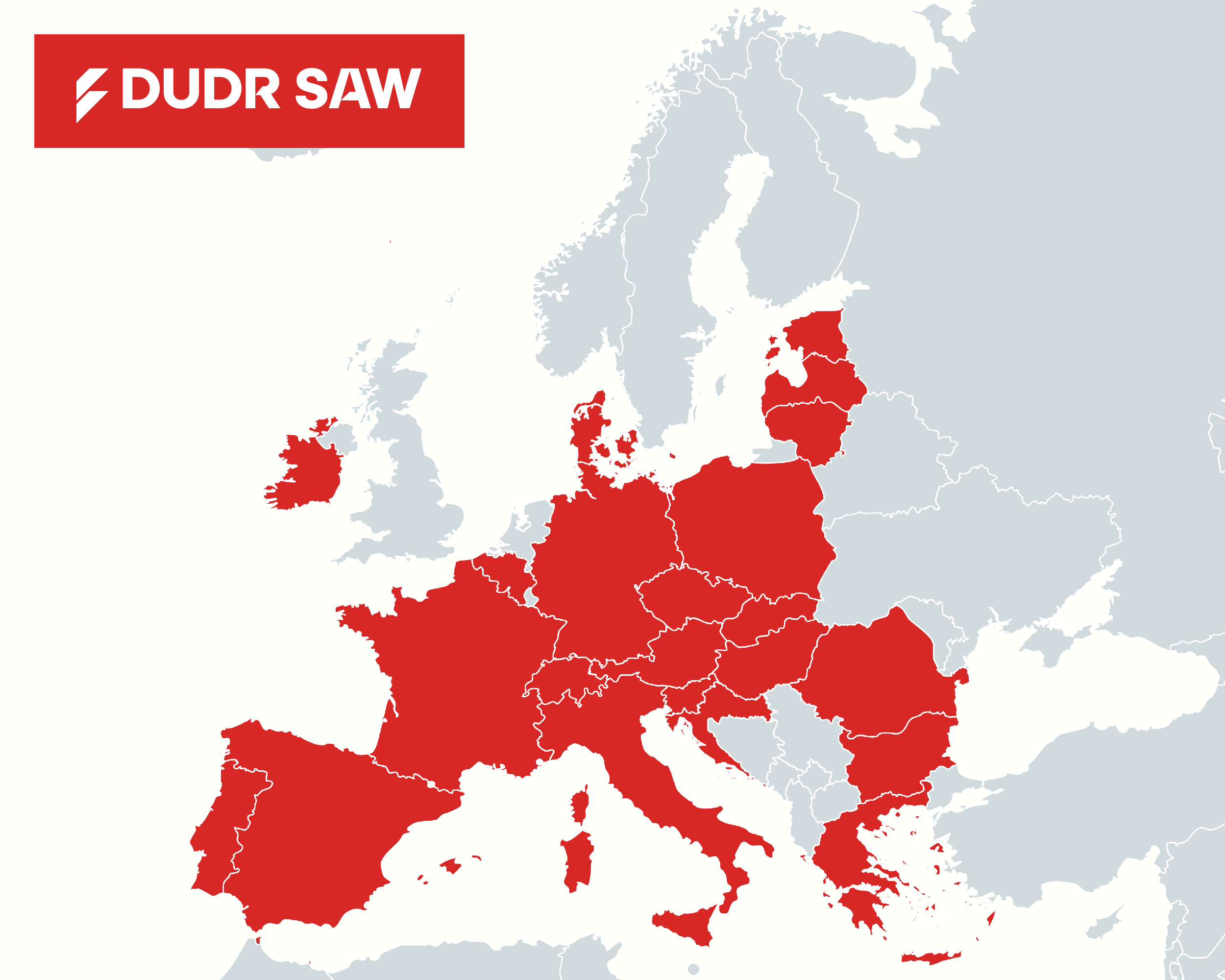 Listovi tračne pile Dudr Saw u Europi